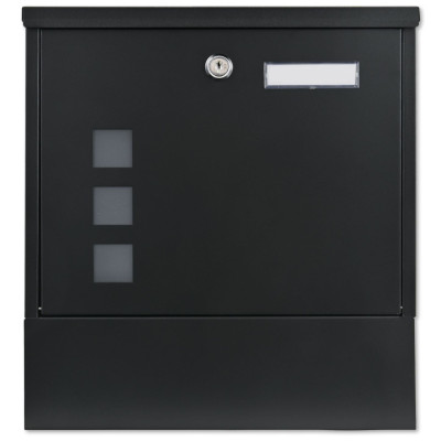 3667 poštovní schránka černá